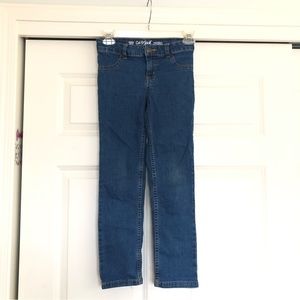 Cat & Jack Super Stretch Straight Leg Jeans Girls size 8 Adjustable Waist